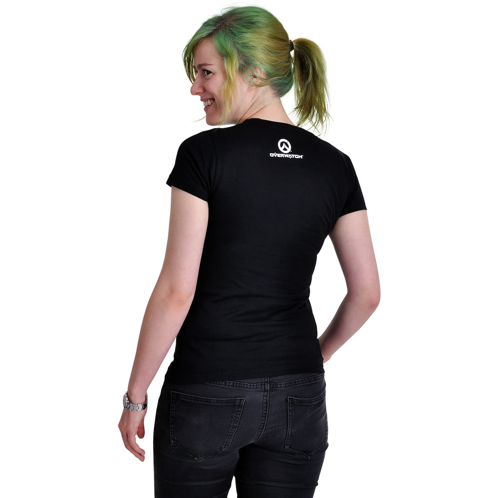 Produktbild Overwatch - D.VA Spray Logo T-Shirt Damen schwarz