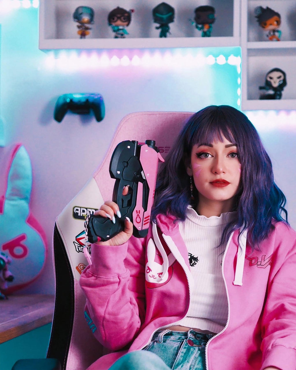 Produktbild Overwatch - Ultimate D.VA Kapuzenjacke pink