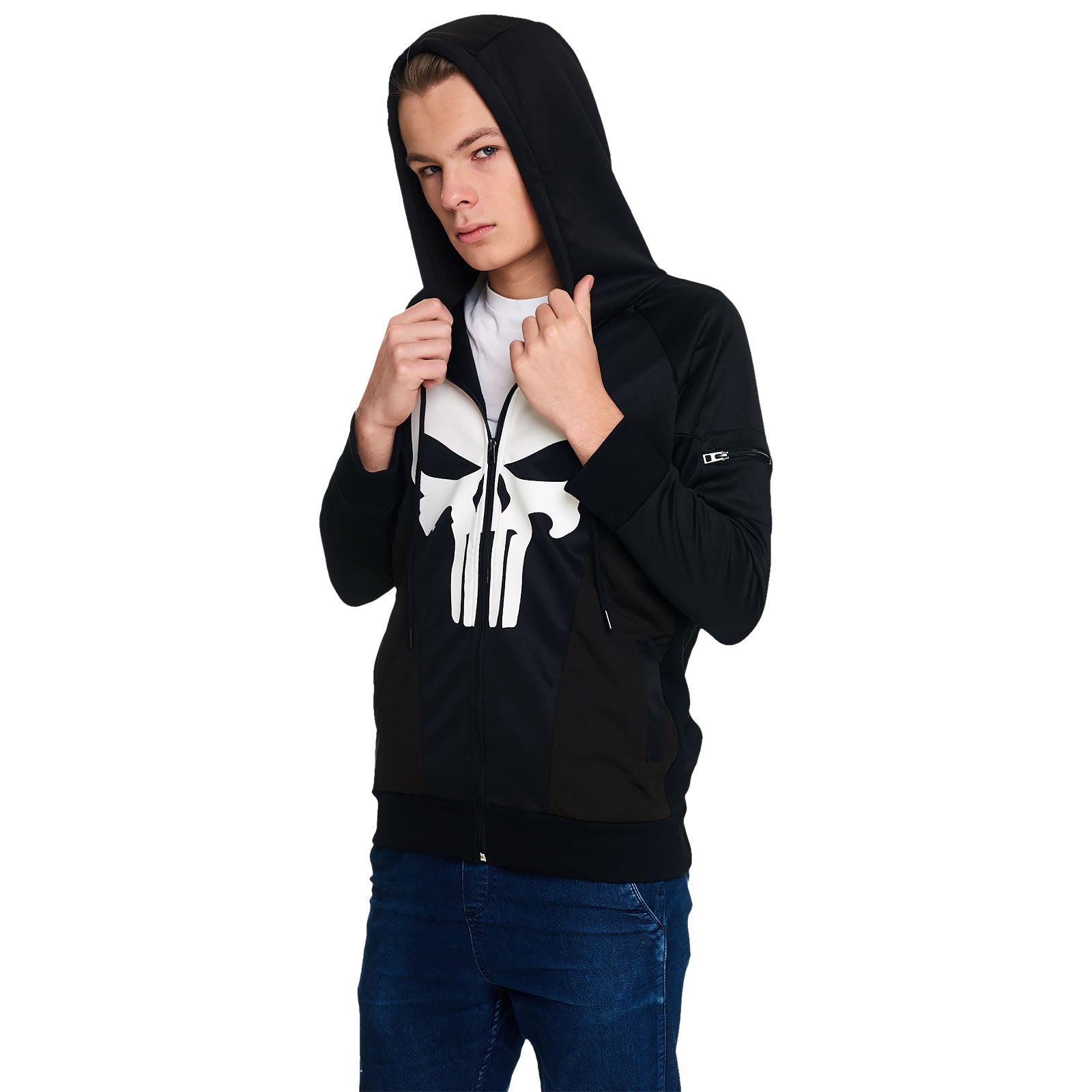 Produktbild Punisher - Logo Kapuzenjacke schwarz