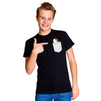Produktbild Star Wars - Pocket Porg T-Shirt schwarz