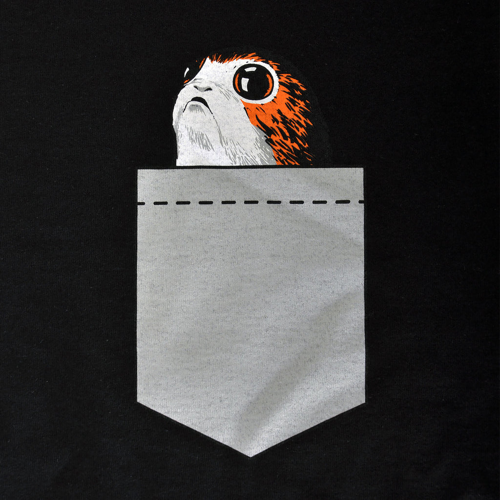 Produktbild Star Wars - Pocket Porg T-Shirt schwarz