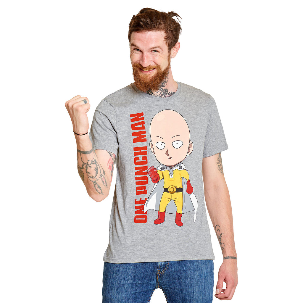 Produktbild One Punch Man - Super Saitama T-Shirt grau