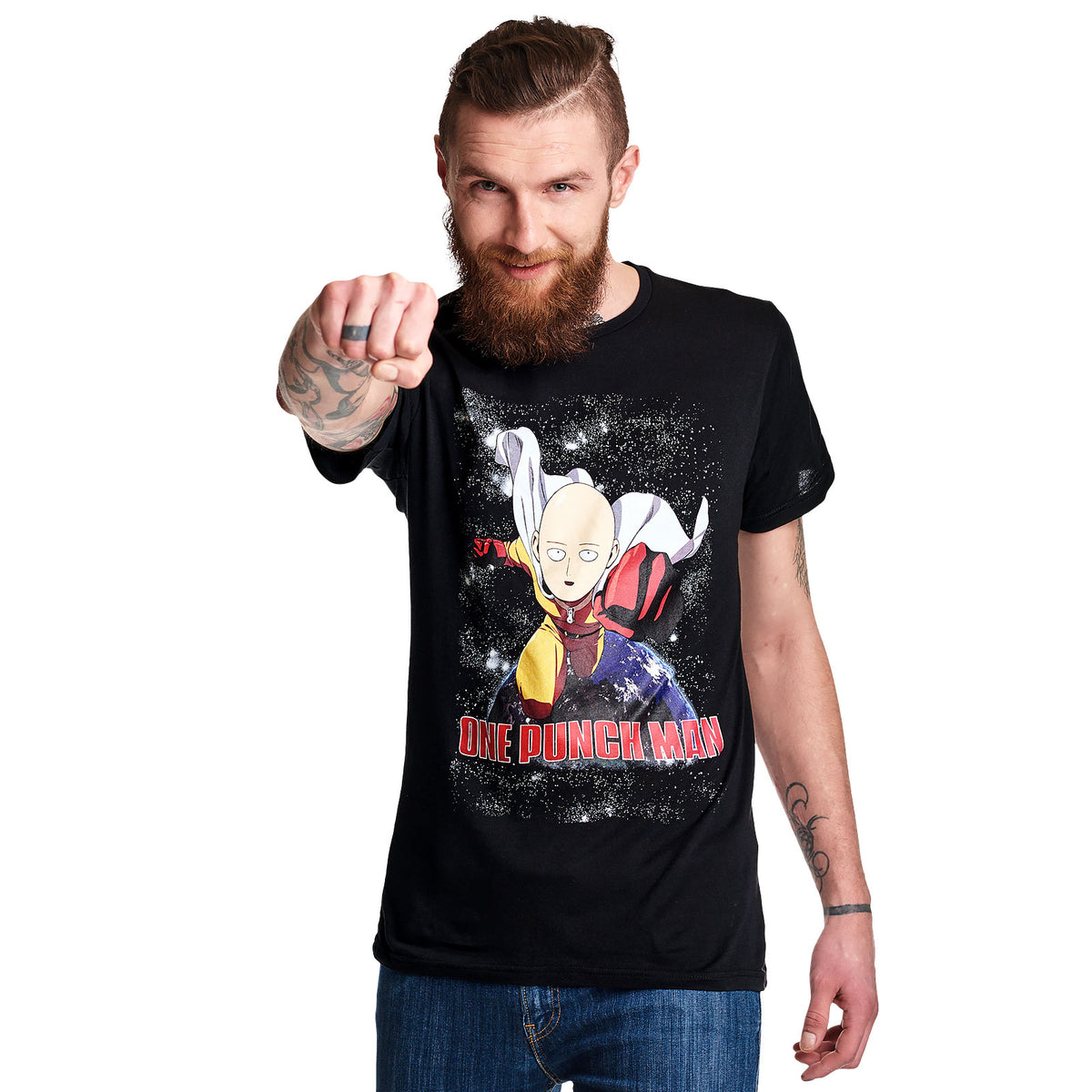 Produktbild One Punch Man - Fight T-Shirt schwarz