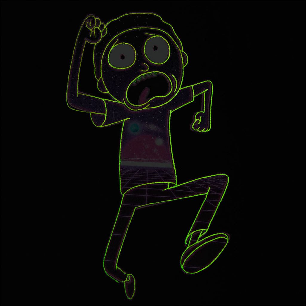 Produktbild Rick and Morty - Neon Morty Glow in the Dark T-Shirt schwarz