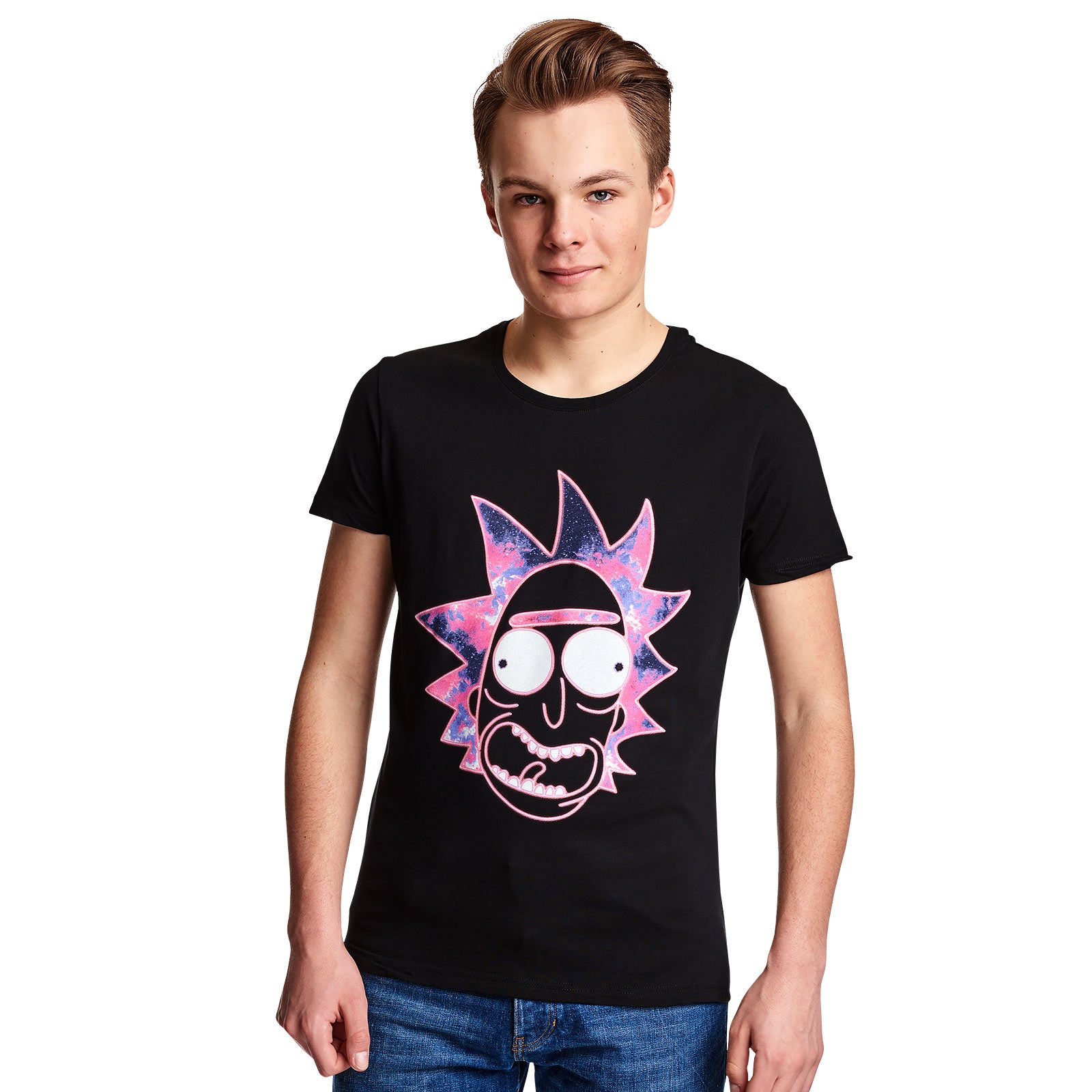 Product image Rick and Morty - Neon Rick Glow in the Dark T-Shirt Black