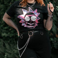 Produktbild Rick and Morty - Neon Rick Glow in the Dark T-Shirt schwarz