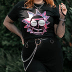 Produktbild Rick and Morty - Neon Rick Glow in the Dark T-Shirt schwarz