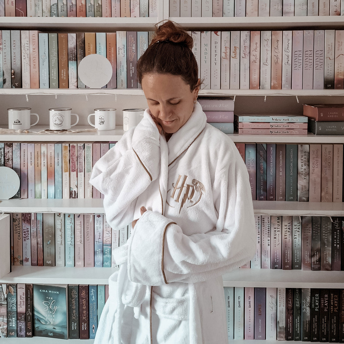 Produktbild Harry Potter - Goldener Schnatz Bademantel Damen weiß