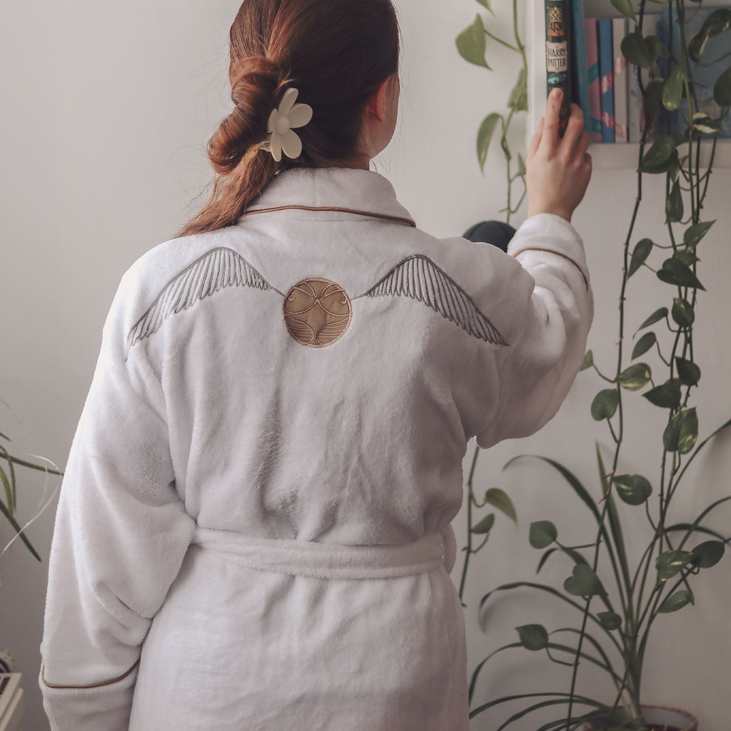 Produktbild Harry Potter - Goldener Schnatz Bademantel Damen weiß