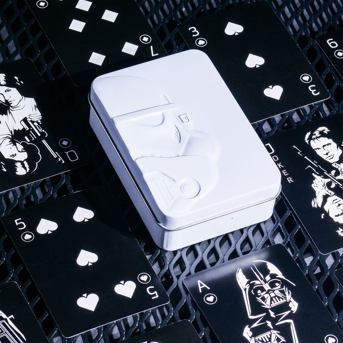 Produktbild Star Wars - Stormtrooper Spielkarten in Metallbox