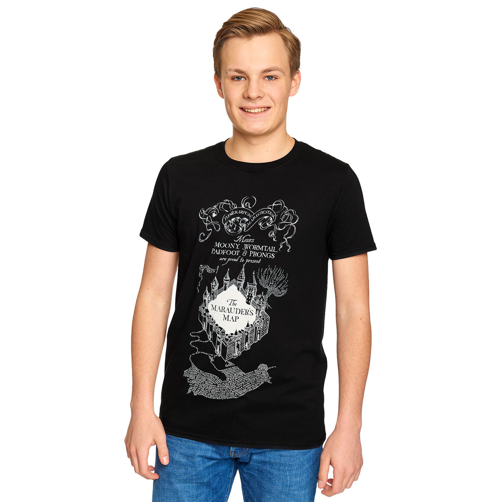Produktbild Harry Potter - Karte des Rumtreibers T-Shirt schwarz