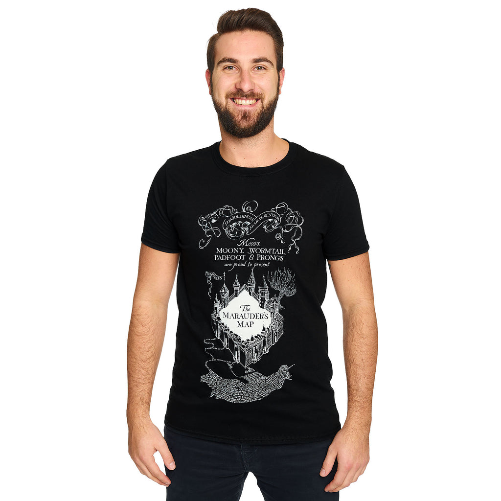 Produktbild Harry Potter - Karte des Rumtreibers T-Shirt schwarz
