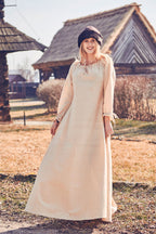 Produktbild Mittelalter Langarmkleid beige