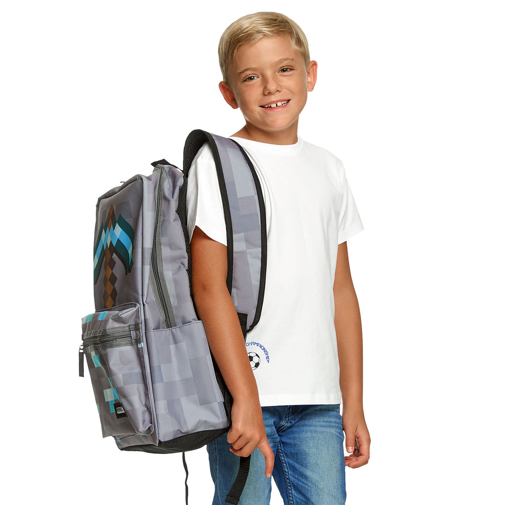 Produktbild Minecraft - Pickaxe Rucksack grau