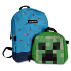 Product image Minecraft - Sword & Axe Backpack with Creeper Mini Bag