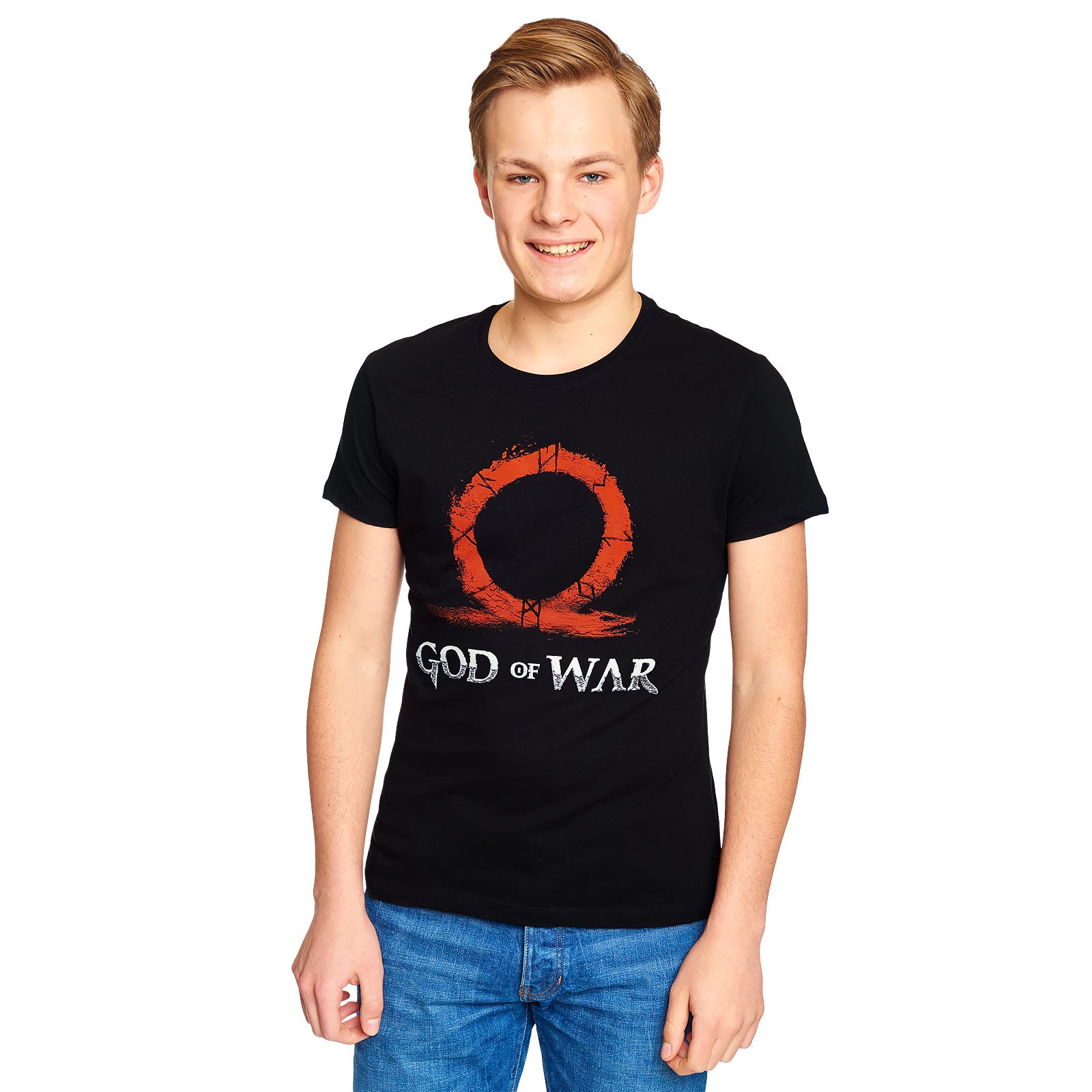 Produktbild God of War - Red Logo T-Shirt schwarz