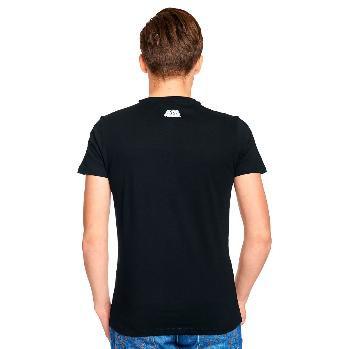 Produktbild Super Mario - 1 UP Pilz Propaganda Poster T-Shirt schwarz