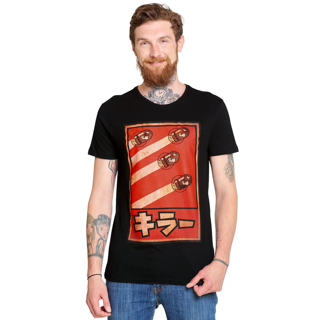 Produktbild Super Mario - Kugelwilli Propaganda Poster T-Shirt schwarz