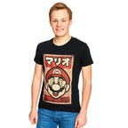 Produktbild Super Mario Propaganda Poster T-Shirt schwarz