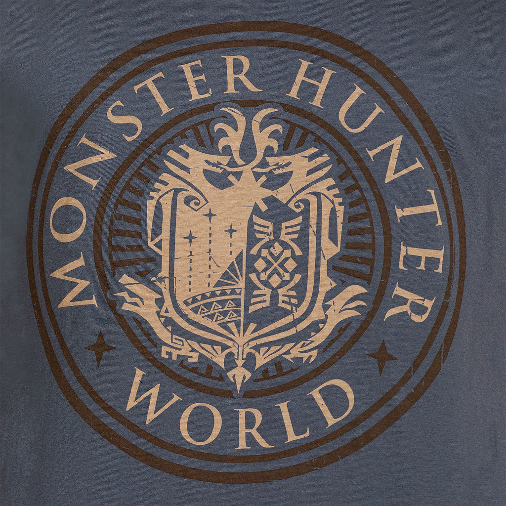 Produktbild Monster Hunter - World Logo T-Shirt blau
