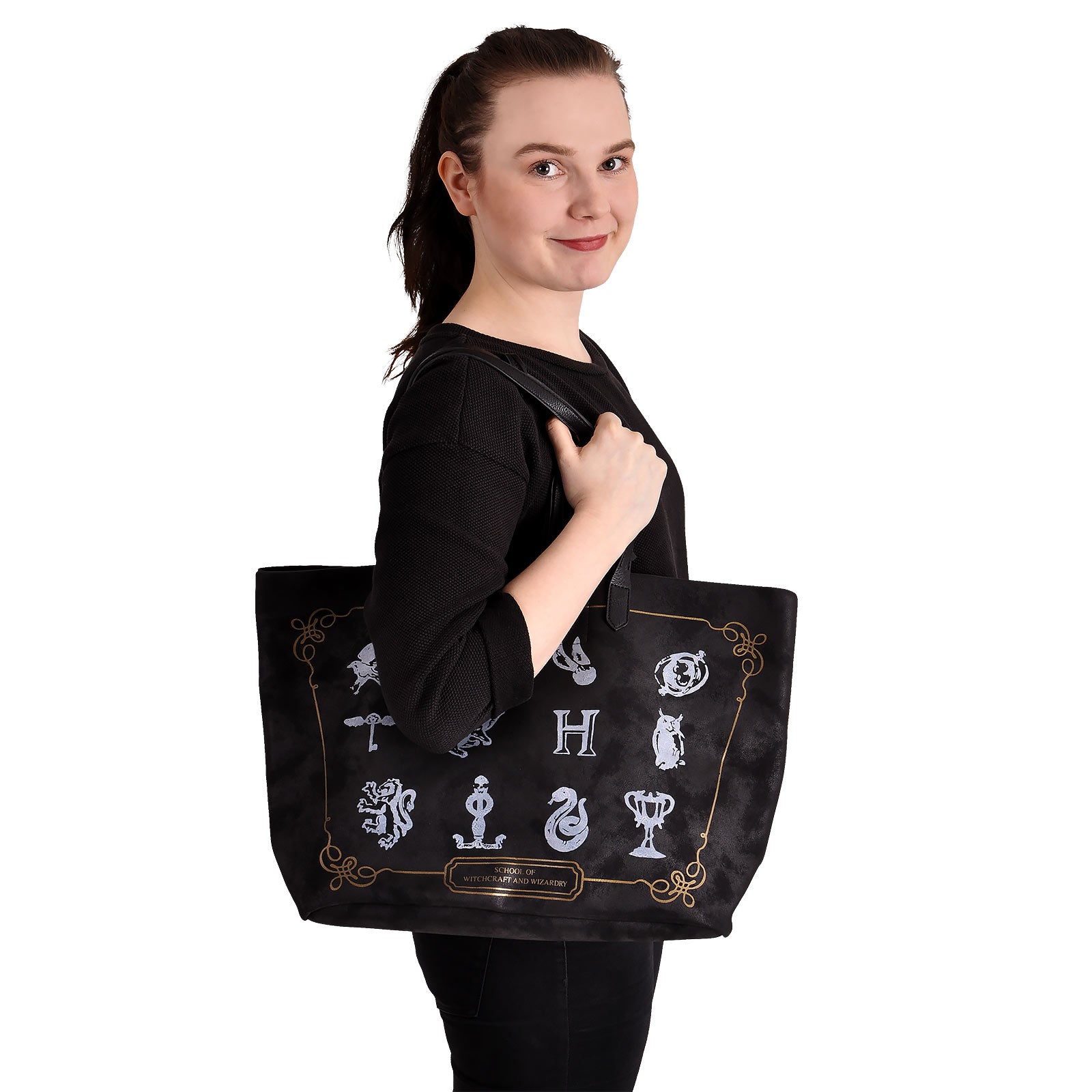 Produktbild Harry Potter - Hogwarts Symbols Shopper Tasche