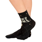 Produktbild Harry Potter - Hogwarts Logo Socken mit Nieten schwarz