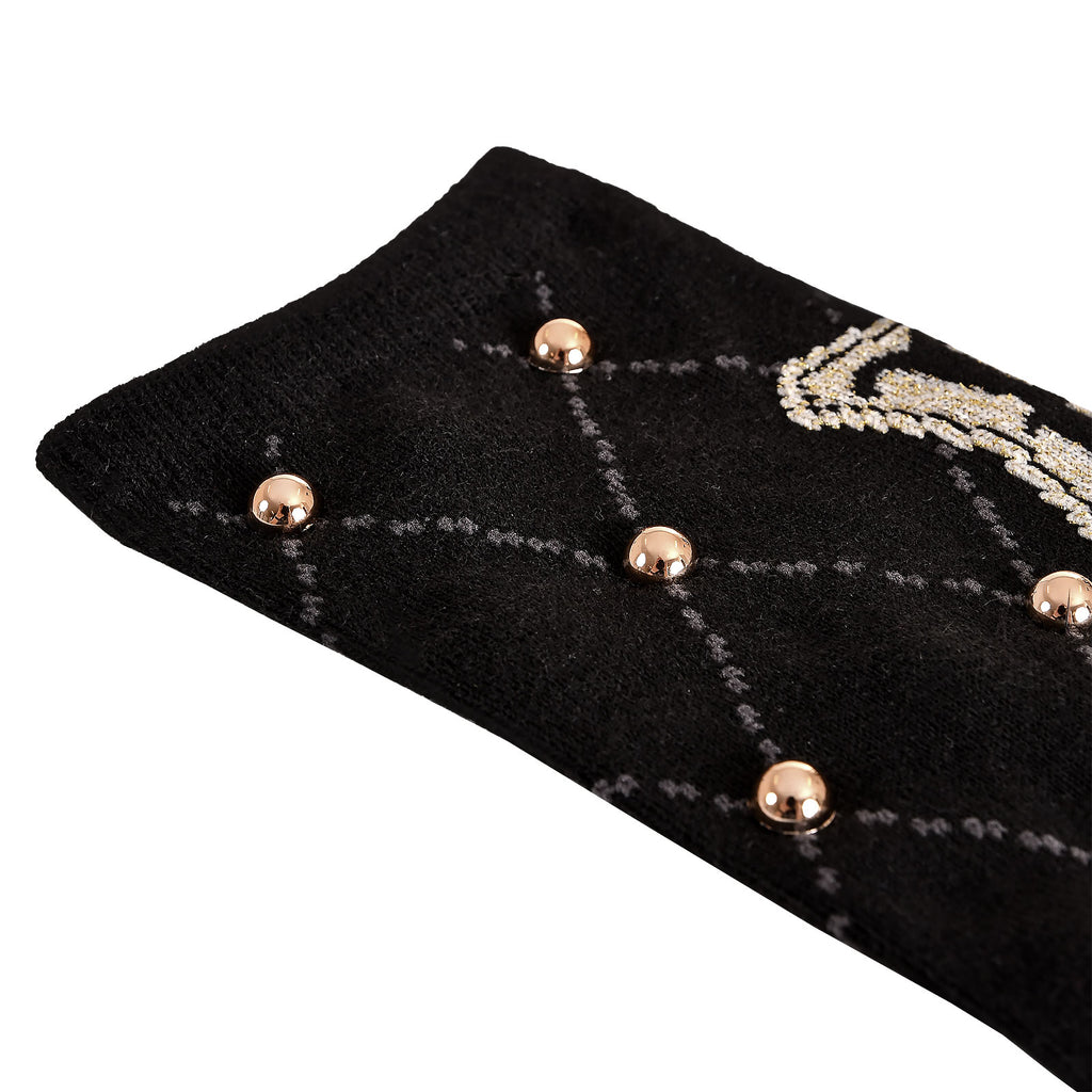 Produktbild Harry Potter - Hogwarts Logo Socken mit Nieten schwarz