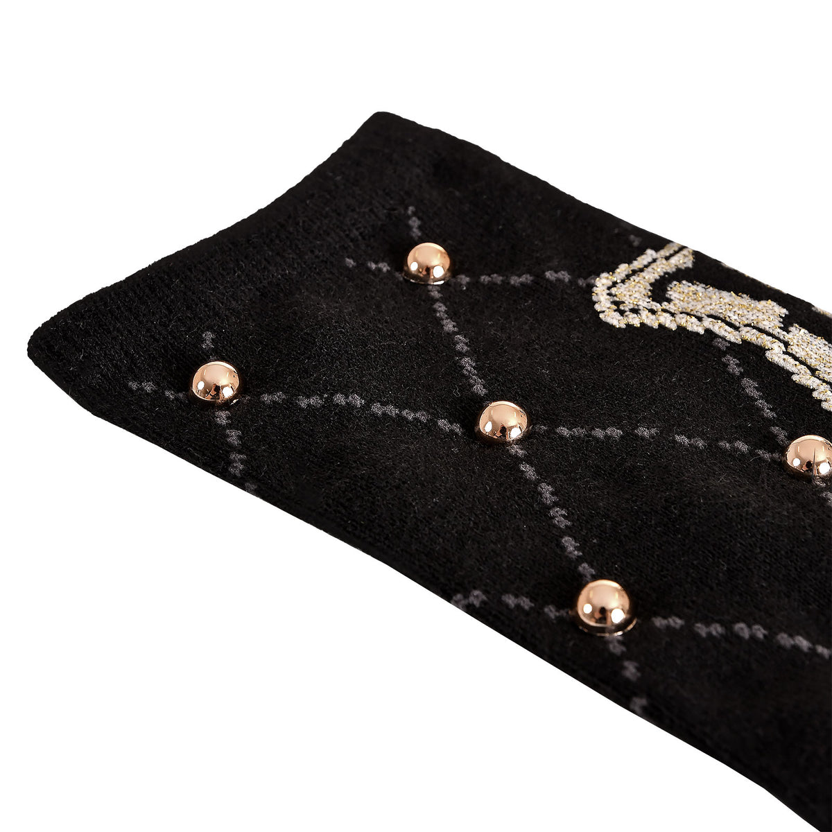 Produktbild Harry Potter - Hogwarts Logo Socken mit Nieten schwarz