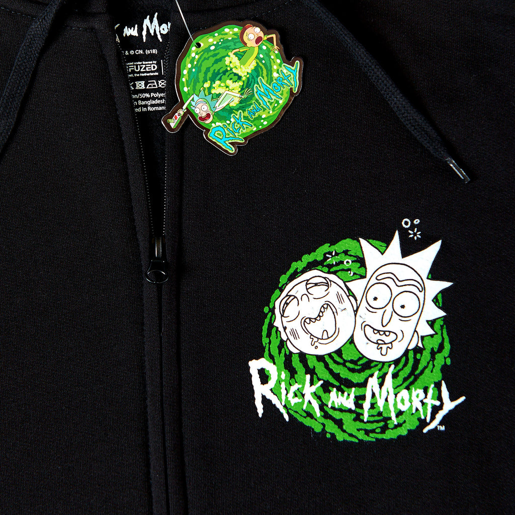 Produktbild Rick and Morty - Riggity Wrecked Kapuzenjacke schwarz