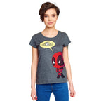 Produktbild Deadpool - Chibi T-Shirt Damen grau