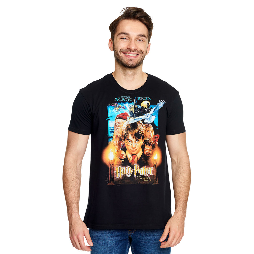Produktbild Harry Potter - Stein der Weisen Poster T-Shirt schwarz