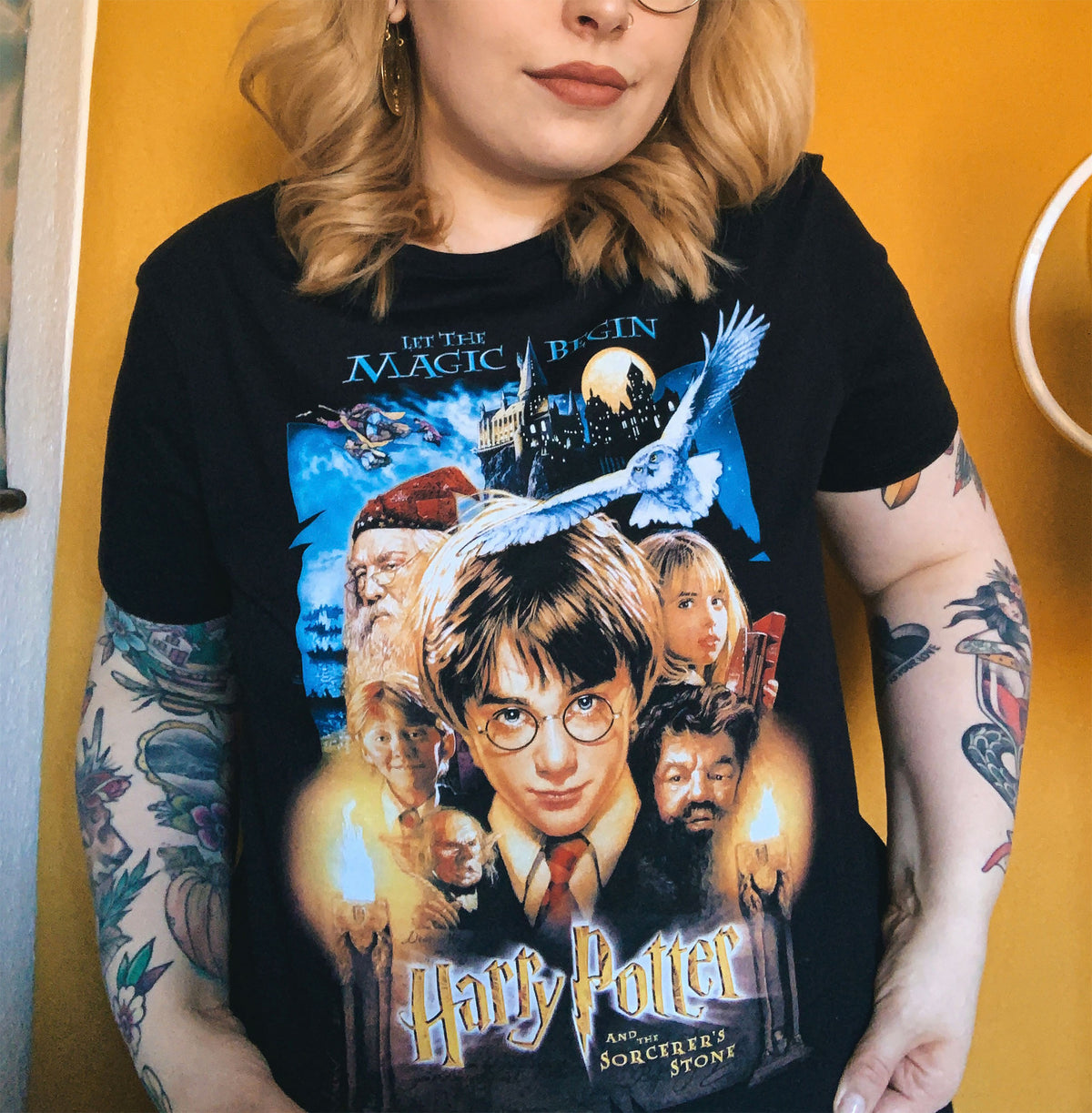 Produktbild Harry Potter - Stein der Weisen Poster T-Shirt schwarz