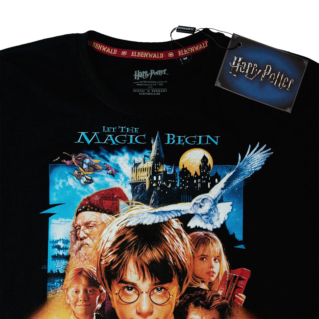 Produktbild Harry Potter - Stein der Weisen Poster T-Shirt schwarz