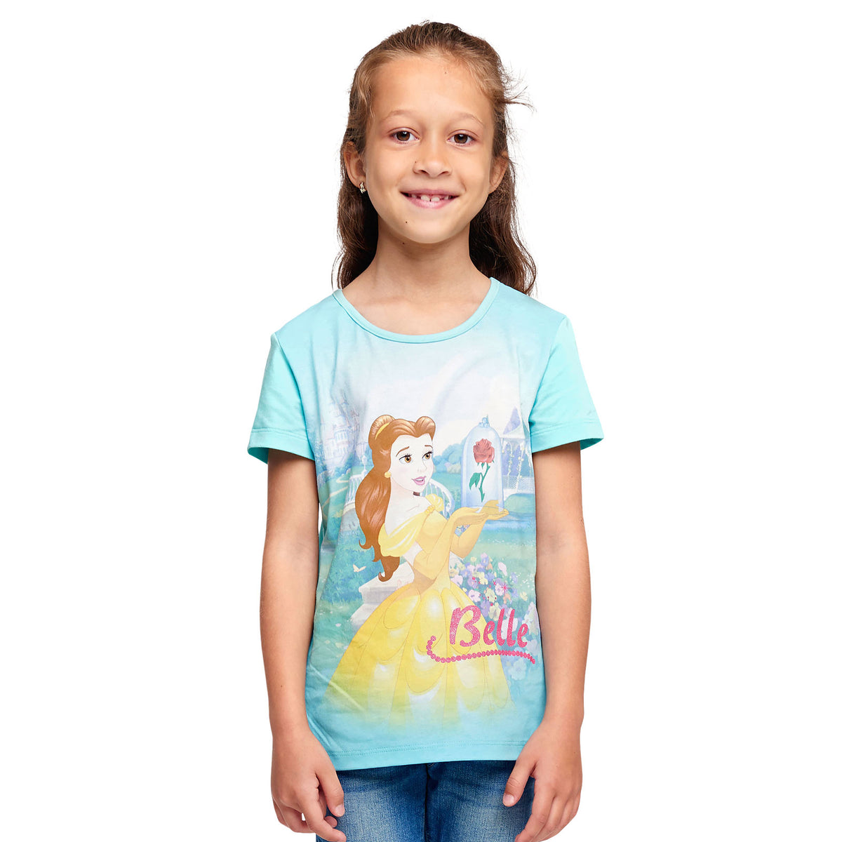 Produktbild Die Schöne und das Biest - Belle T-Shirt Kinder türkis