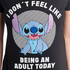 Produktbild Lilo & Stitch - No Adult T-Shirt Damen schwarz