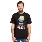 Produktbild Minions - No Adult Today T-Shirt schwarz