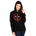 Produktbild Deadpool - Logo Hoodie Damen schwarz