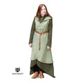 Produktbild Mittelalter Wickelkleid Dala mit Kapuze grün