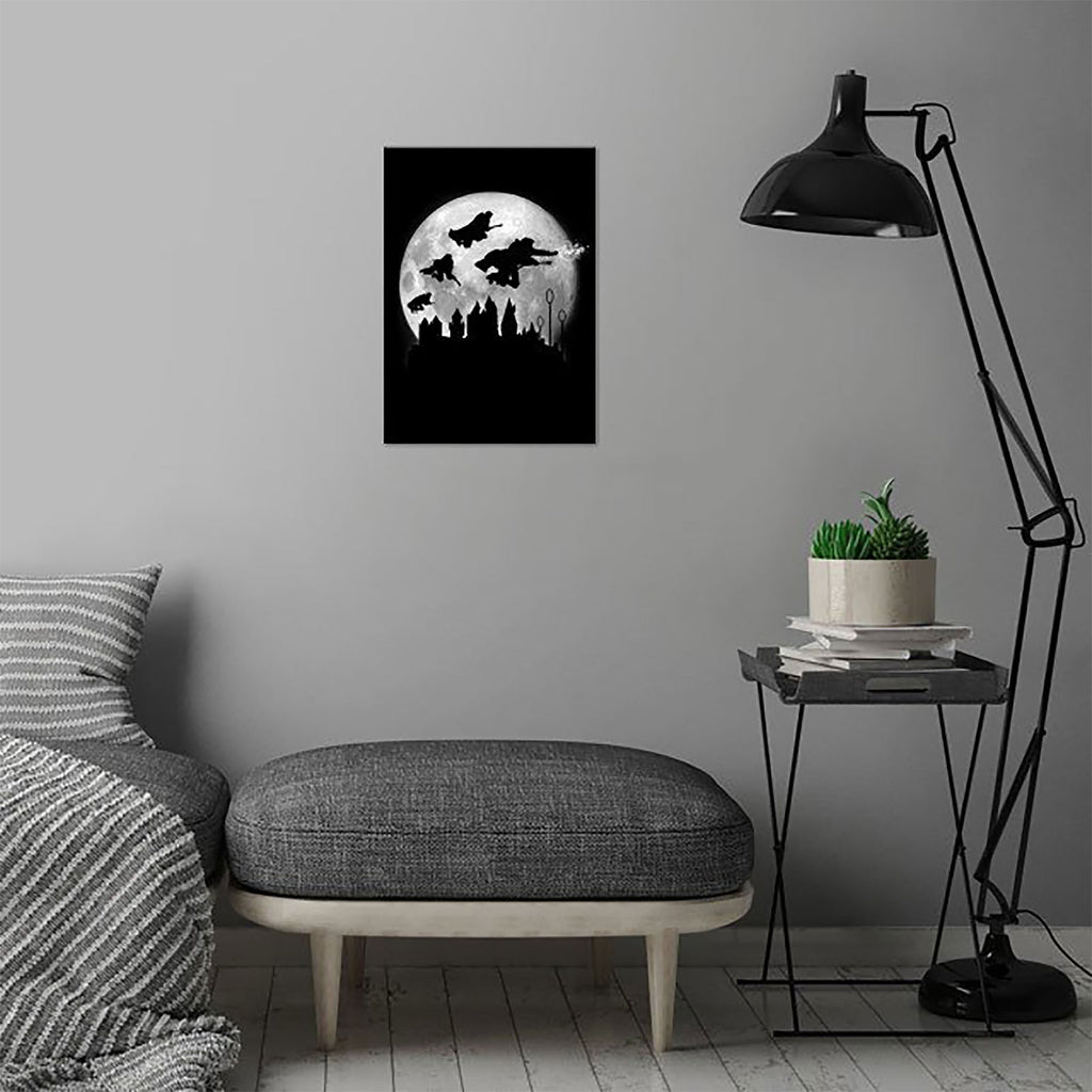 Produktbild Magic Flight at Night Metall Poster für Harry Potter Fans