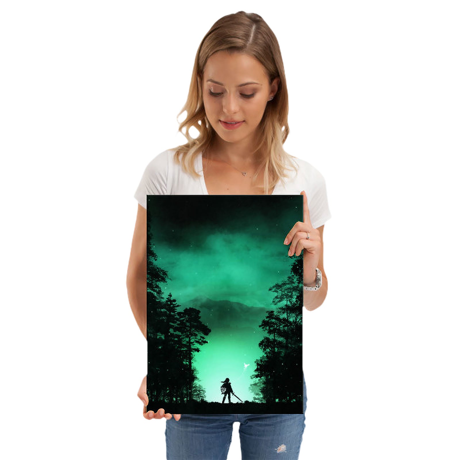 Produktbild Kokiri Wald Metall Poster für Zelda Fans