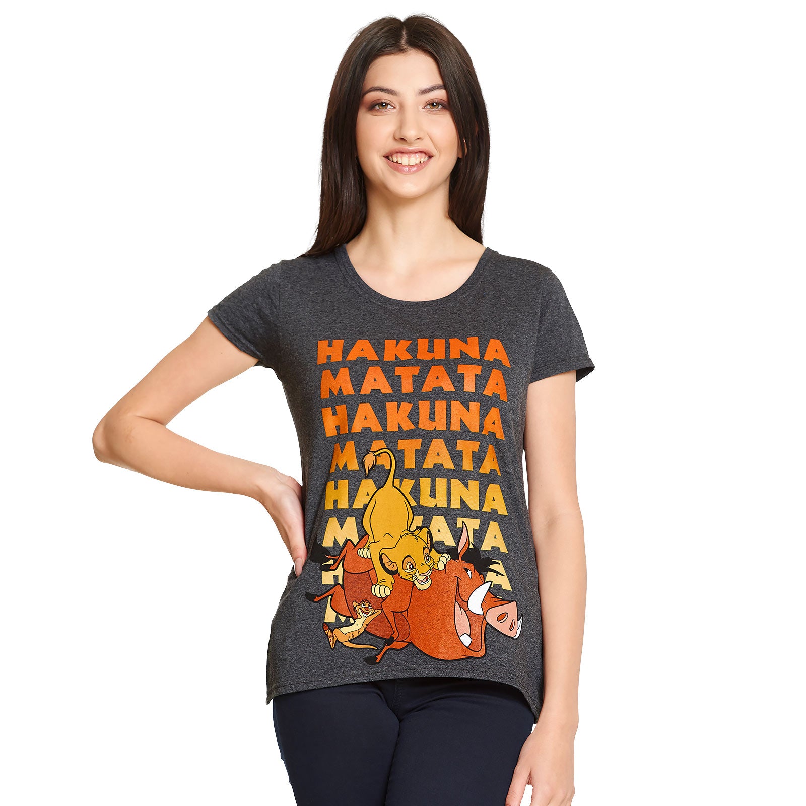 Produktbild König der Löwen - No Worries T-Shirt Damen grau