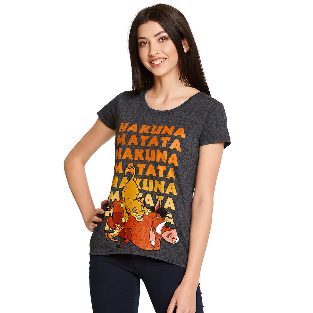 Produktbild König der Löwen - No Worries T-Shirt Damen grau