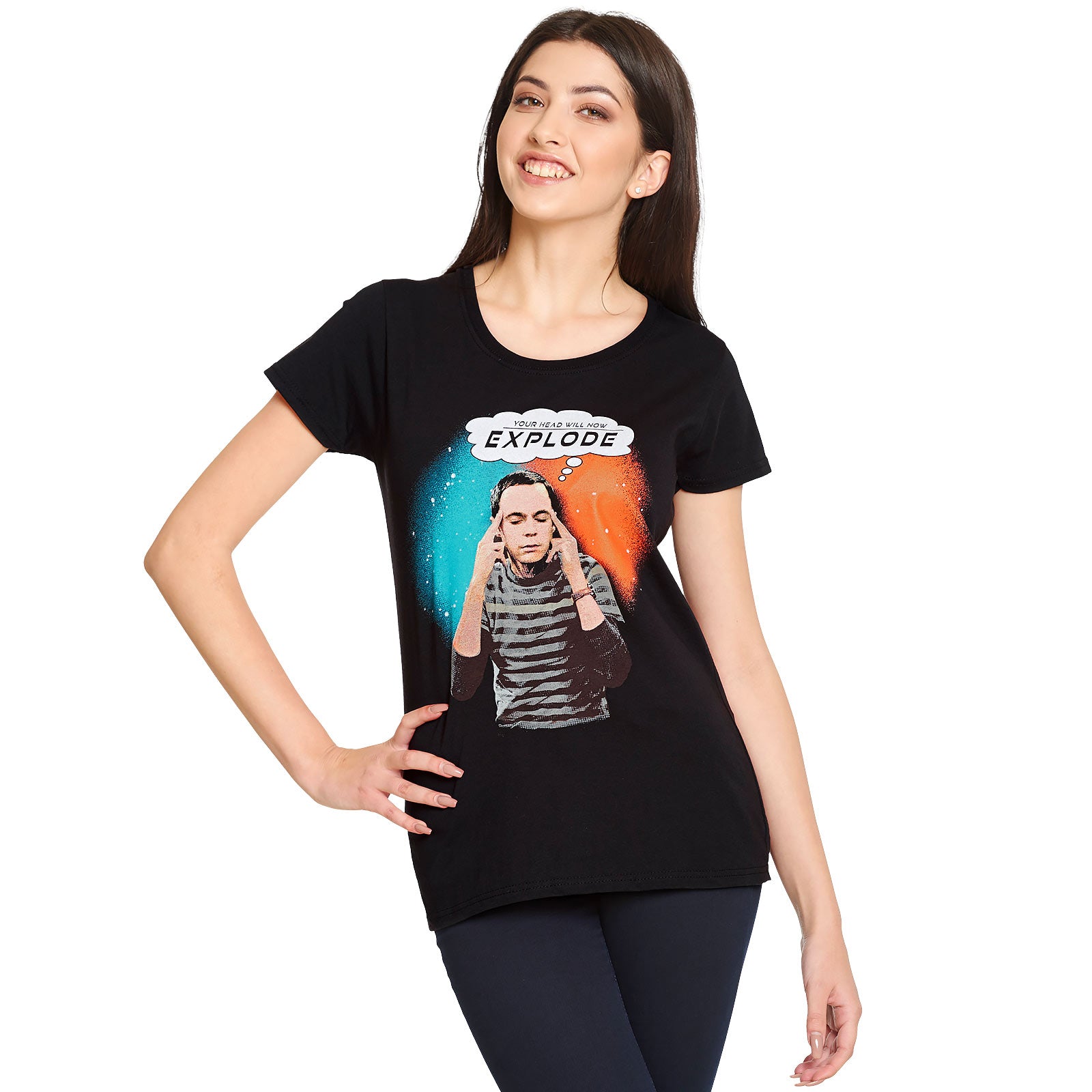 Produktbild Big Bang Theory - Sheldon Explode T-Shirt Damen schwarz