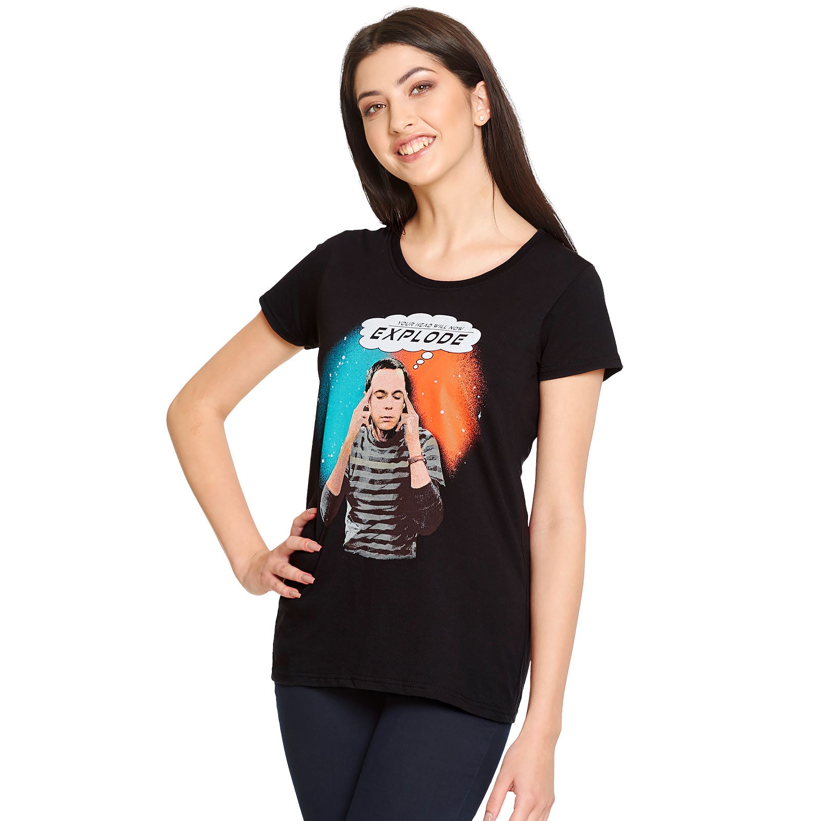 Produktbild Big Bang Theory - Sheldon Explode T-Shirt Damen schwarz