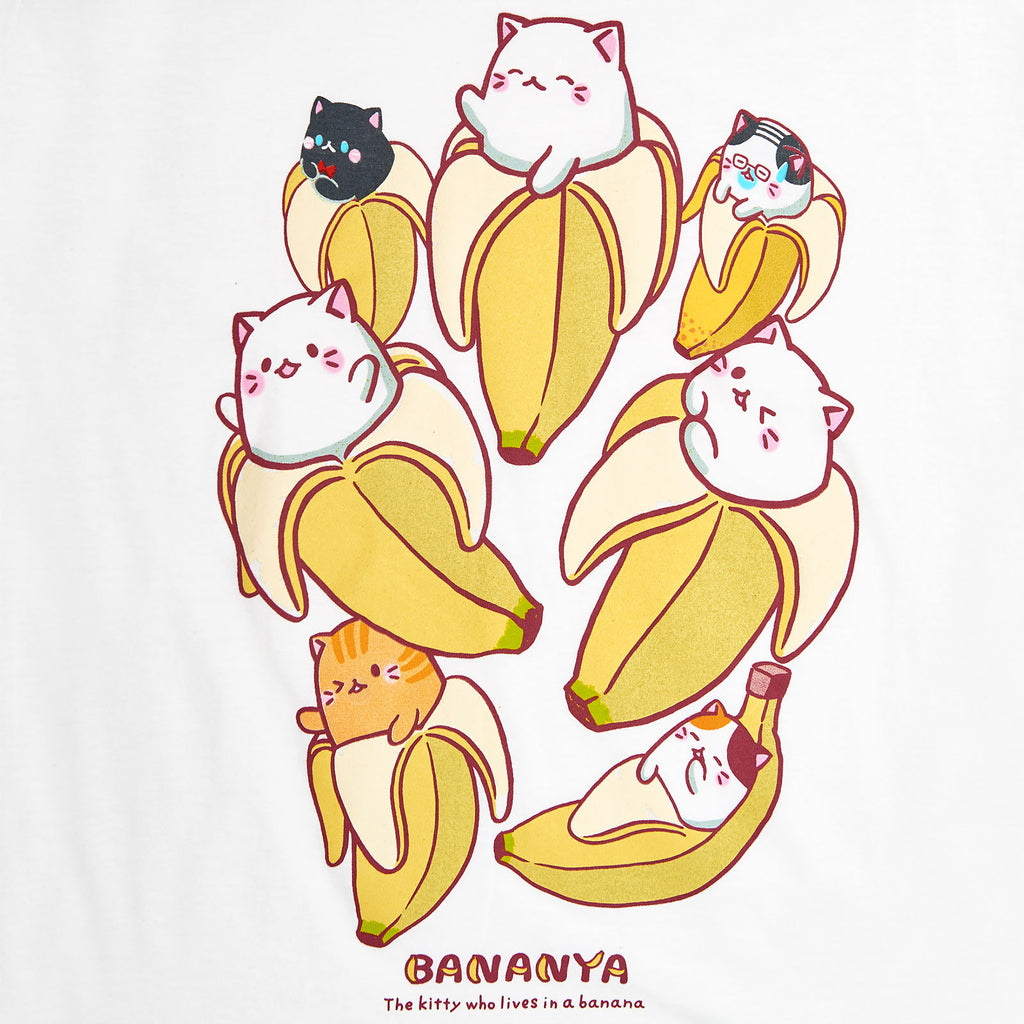 Produktbild Bananya - Characters T-Shirt Damen weiß