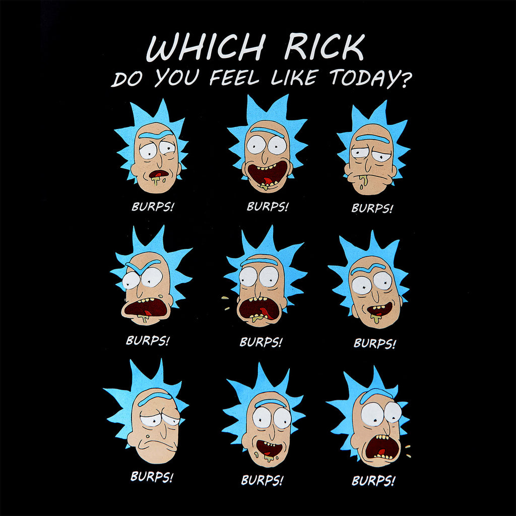 Produktbild Rick and Morty - Emotions of Rick T-Shirt schwarz