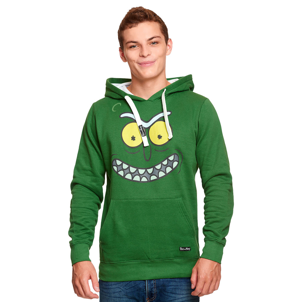 Produktbild Rick and Morty - Pickle Rick Face Hoodie grün