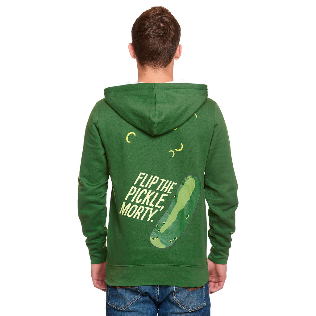 Produktbild Rick and Morty - Pickle Rick Face Hoodie grün