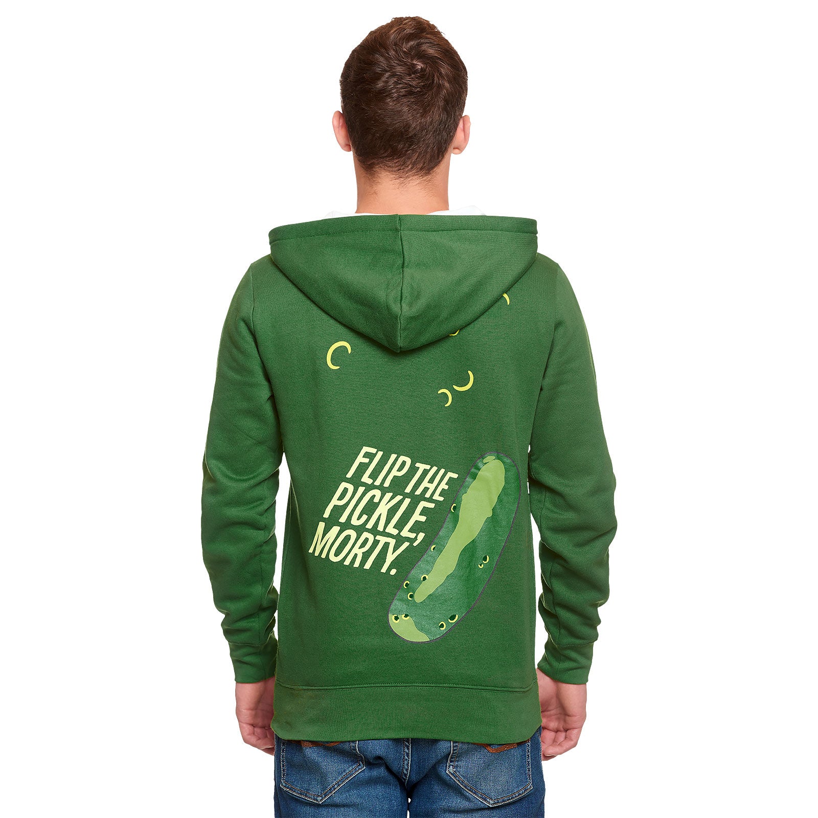 Produktbild Rick and Morty - Pickle Rick Face Hoodie grün