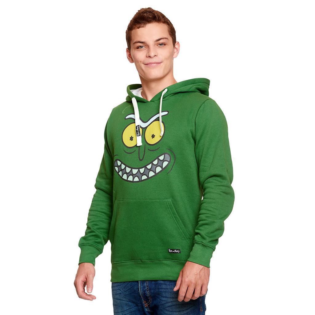Produktbild Rick and Morty - Pickle Rick Face Hoodie grün
